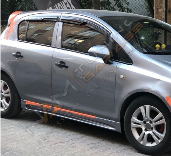 Opel Corsa D Rieger Yan Marşpiyel (Plastik) Boyasız