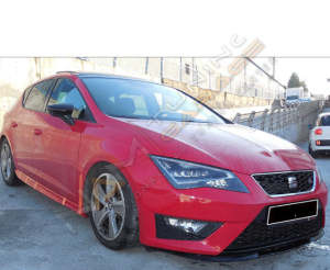 Universal Cupra Ön Lip Mat Siyah ABS