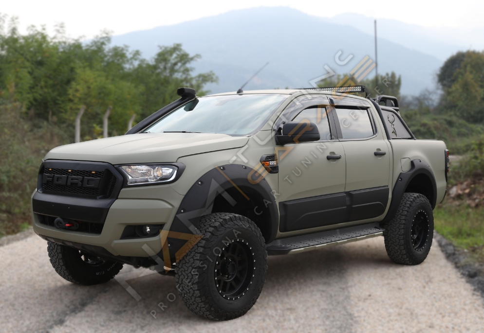 Ford Ranger Dodik Seti Çamurluk Kaplama 4 parça T6-T7-T8 Uyumlu
