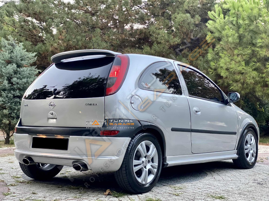 Opel Corsa C Arka Ek Makyajsız Kasa Uyumlu (Plastik)