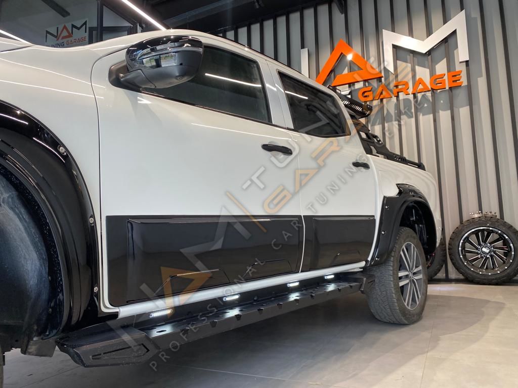 Mercedes X-Class Yan Kapı Kaplama Seti Kapı Koruma 4 parça xclass