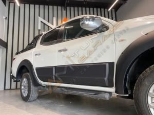 Mitsubishi L200 Yan Kapı Kaplama Seti Kapı Koruma 2015-2018 4 parça