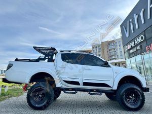 Mitsubishi L200 Yan Kapı Kaplama Seti Kapı Koruma 2007-2014 4 parça