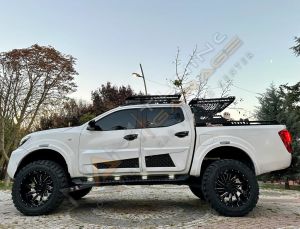 Nissan Navara Geniş Yan Kapı Kaplama Seti Kapı Koruma 2015-2021 4 parça