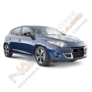Renault Megane 3 Ön Tampon Çerçeve Sis Çerçeveleri (Plastik) Parlak Siyah