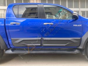 Toyota Hilux Yan Kapı Kaplama Seti Kapı Koruma 2015-2023 4 parça