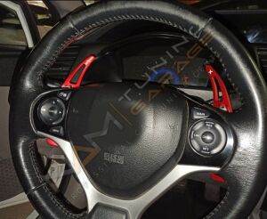 HONDA CIVIC FB7 2012-2015 IÇIN UYUMLU PADDLE SHIFT (F1 VITES KULAKCIK) KIRMIZI