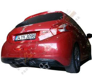 Peugeot 208 Custom Difüzör (Plastik) Piano Black 2012-2019