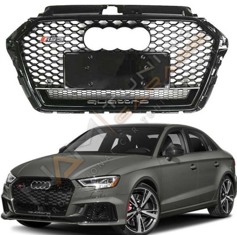 AUDİ A3 2016-2020 IÇIN UYUMLU PANJUR RS3 SIYAH