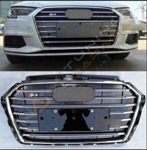 AUDİ A3 2016-2020 IÇIN UYUMLU PANJUR S3 SIYAH-KROM