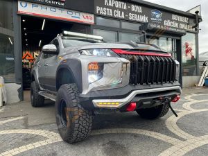 Mitsubishi L200 Ön Tampon Eki Ledli Ön Koruma Plastik