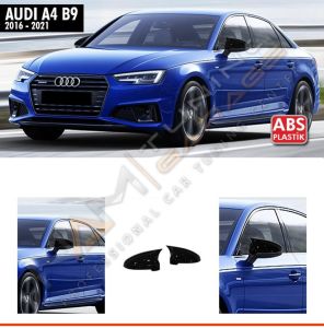 Audi A4 B9 Batman Yarasa Ayna Kapağı Piano Black / 2016-2021