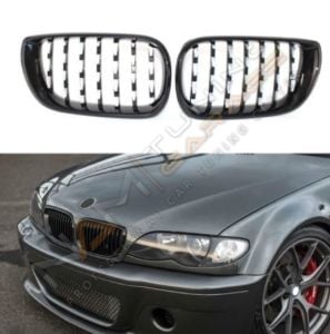 BMW 3 SERISI 2002-2004 E46  DIAMOND PANJUR (BÖBREK) PIANO BLACK ÇERÇEVE
