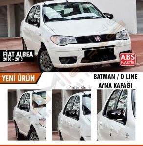 Fiat Albea Batman Yarasa Ayna Kapağı Piano Black / 2010-2013