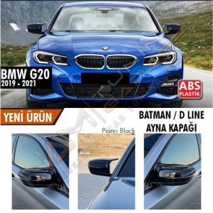 BMW G20 Batman Yarasa Ayna Kapağı Piano Black / 2019 Sonrası