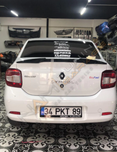 Renault Symbol Yarasa Spoiler Fiber Piano Black Boyalı 2013+