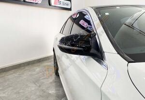 Mercedes W205 Batman Yarasa Ayna Kapağı Piano Black / 2015-2019