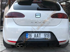 Seat Leon Mk2 Difüzör Makyajlı 2009-2012 Parlak Siyah