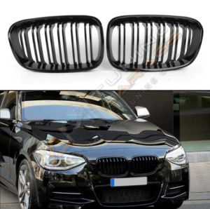 BMW F20 2011-2015 IÇIN UYUMLU M BOBREK CIFT CIZGI PANJUR PIANO BLACK
