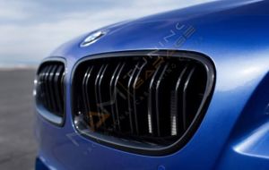 BMW F20 2011-2015 IÇIN UYUMLU M BOBREK CIFT CIZGI PANJUR PIANO BLACK