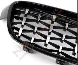 BMW 3 SERISI F30 2012-2018 IÇIN UYUMLU BÖBREK DIAMOND PANJUR PIANO BLACK