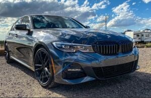 BMW 3 SERISI G20 2019+ IÇIN UYUMLU BOBREK TEK CIZGI PANJUR - PIANO BLACK