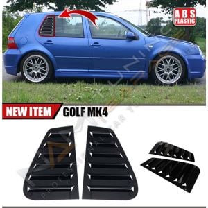 Golf 4 Kelebek Cam Vizörü (Plastik) Parlak Siyah 1997-2003