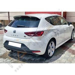 Seat Leon Mk3 Difüzör FR Uyumlu 2013-2016 Çıkışsız Parlak Siyah