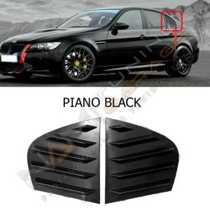 BMW E90 Kelebek Cam Vizörü (Plastik) Parlak Siyah 2004-2011