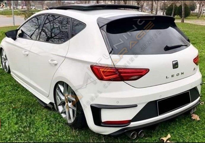 Seat Leon Mk3.5 Orijinal Arka Tampon Venti (Plastik) Piano black 2017-2020
