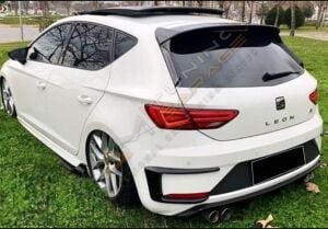Seat Leon Mk3.5 Orijinal Arka Tampon Venti (Plastik) Piano black 2017-2020