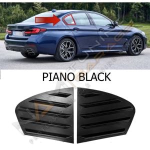 BMW G30 Kelebek Cam Vizörü (Plastik) Parlak Siyah 2017-2023