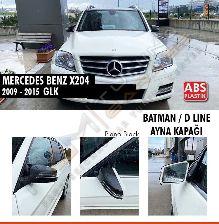 Mercedes GLK X204 Batman Yarasa Ayna Kapağı Piano Black / 2009-2015