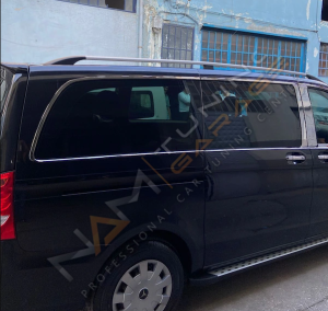 Mercedes Vito Krom Cam Çerçevesi Çıtası 24 parça Tam Tur Orta Şase W447