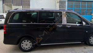 Mercedes Vito Krom Cam Çerçevesi Çıtası 24 parça Tam Tur Orta Şase W447