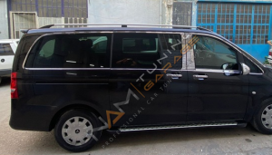 Mercedes Vito Krom Cam Çerçevesi Çıtası 24 parça Tam Tur Uzun Şase W447