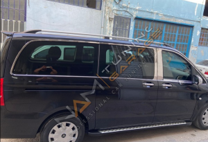 Mercedes Vito Krom Cam Çerçevesi Çıtası 24 parça Tam Tur Uzun Şase W447
