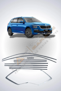 Skoda Kamiq Krom Cam Çerçevesi Çıtası 10 parça Tam Tur 2019+