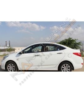 Hyundai Accent Blue Krom Cam Çerçevesi Çıtası 14 parça Tam Tur 2011-2017