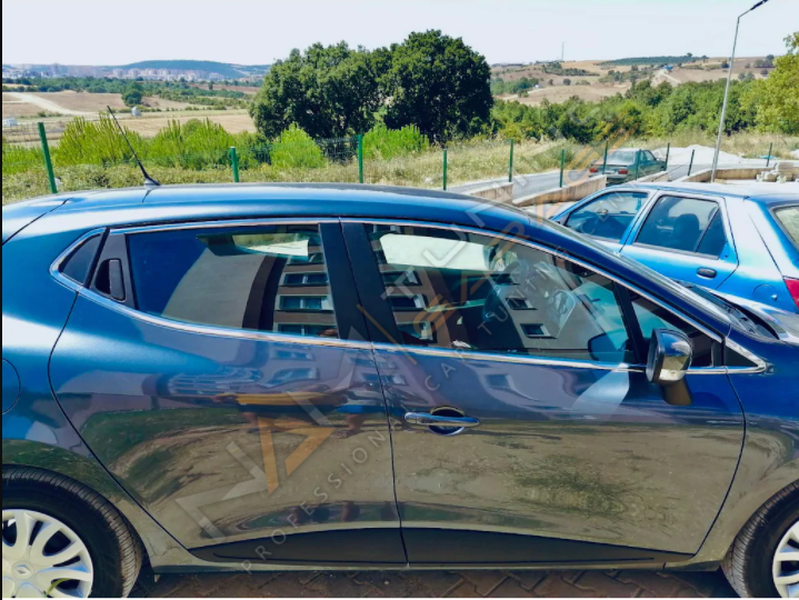 Renault Clio 4 Krom Cam Çerçevesi Çıtası 12 parça Tam Tur 2012-2020