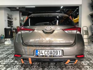 Toyota Auris Difüzör 2015-2018 Parlak Siyah