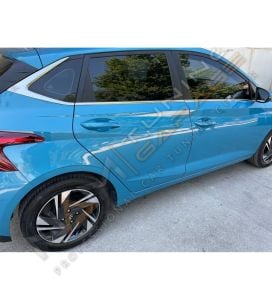 Hyundai i20 Krom Cam Çerçevesi Çıtası 14 parça Tam Tur 2020+