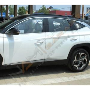 Hyundai Tucson Krom Cam Çerçevesi Çıtası 12 parça Tam Tur 2020+
