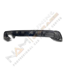 Seat Leon Mk3 FR Uyumlu Çakarlı Difüzör 2013-2016 Sol Çift Çıkışlı Parlak Siyah
