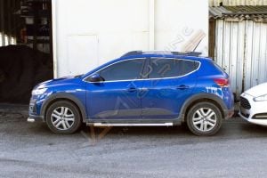 Dacia Sandero Stepway Krom Cam Çerçevesi Çıtası 14 parça Tam Tur 2021+