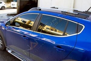 Dacia Sandero Stepway Krom Cam Çerçevesi Çıtası 14 parça Tam Tur 2021+
