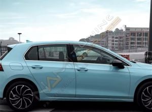 Golf 8 Krom Cam Çerçevesi Çıtası 12 parça Tam Tur 2021+