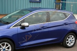 Ford Fiesta Krom Cam Çerçevesi Çıtası 16 parça Tam Tur 2018+