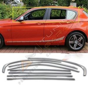 BMW F20 Krom Cam Çerçevesi Çıtası 8 parça Tam Tur 2011-2019