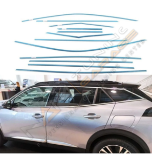 Peugeot 2008 Krom Cam Çerçevesi Çıtası 12 parça Tam Tur 2020+